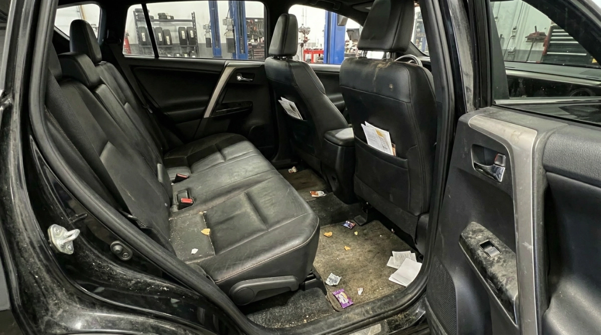 Before detailing — dirty interior